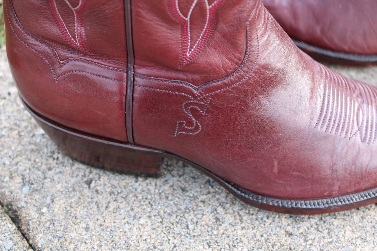 T.O. Stanley Men's Cordovan Cowboy Boots