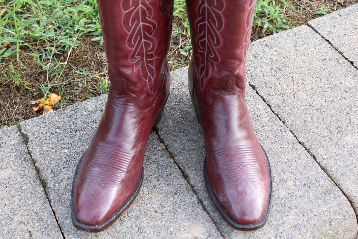 T.O. Stanley Men's Cordovan Cowboy Boots