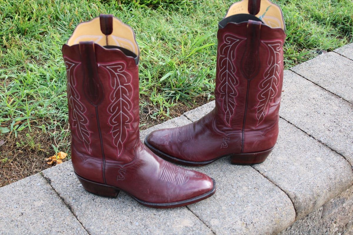 T.O. Stanley Men's Cordovan Cowboy Boots
