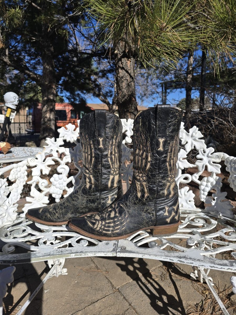 Hand-tooled pair, front view